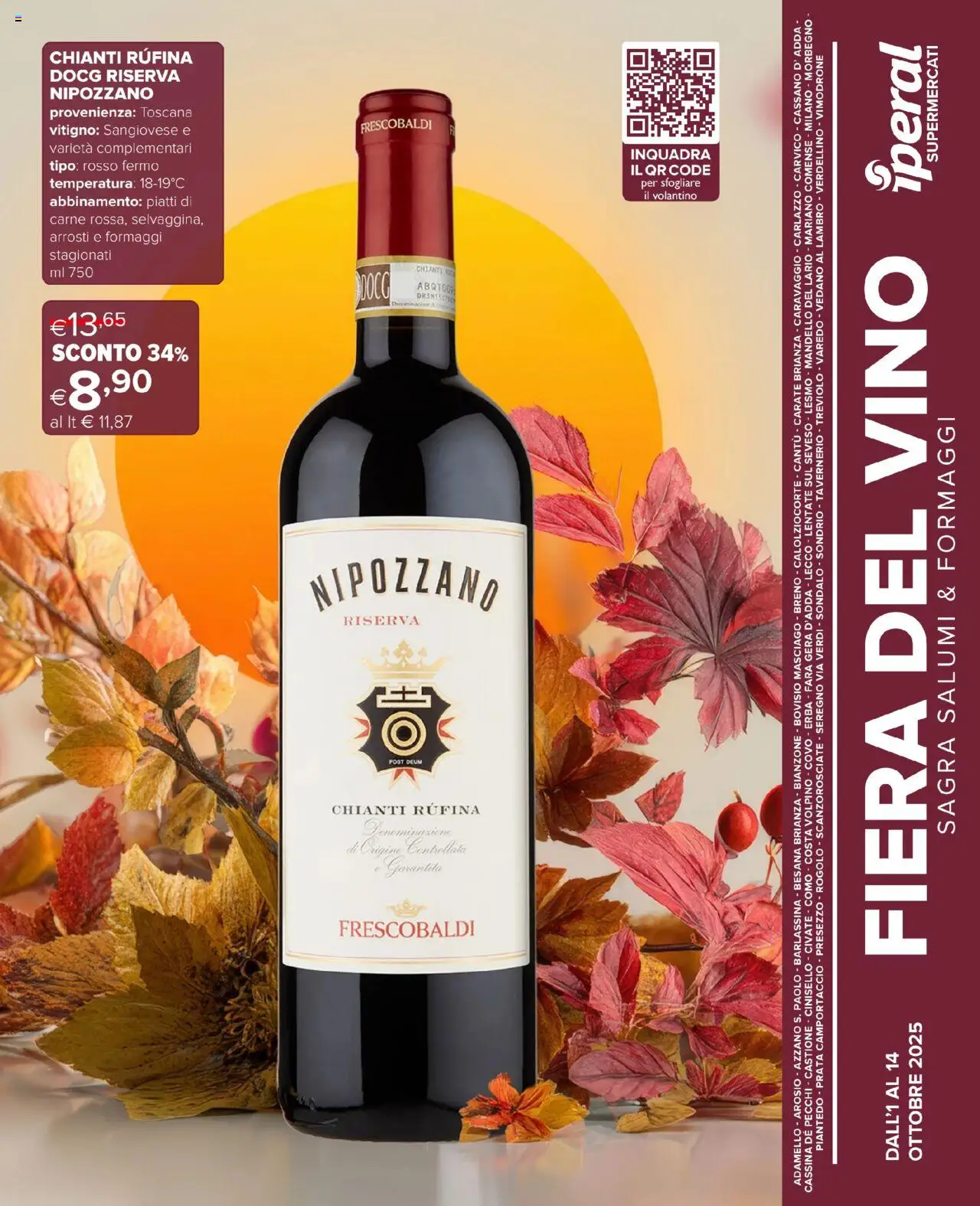 Volantino Iperal valido da 01/10/2025 numero di pagina 1