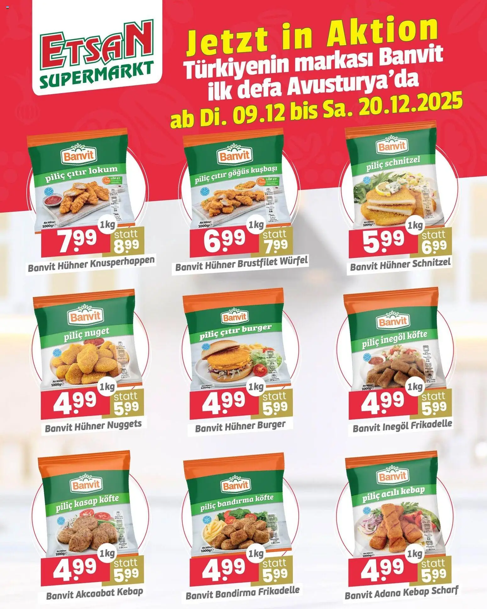 Vorschau der Angebote: ETSAN Flugblatt gültig ab 09.12.2025 - Burger