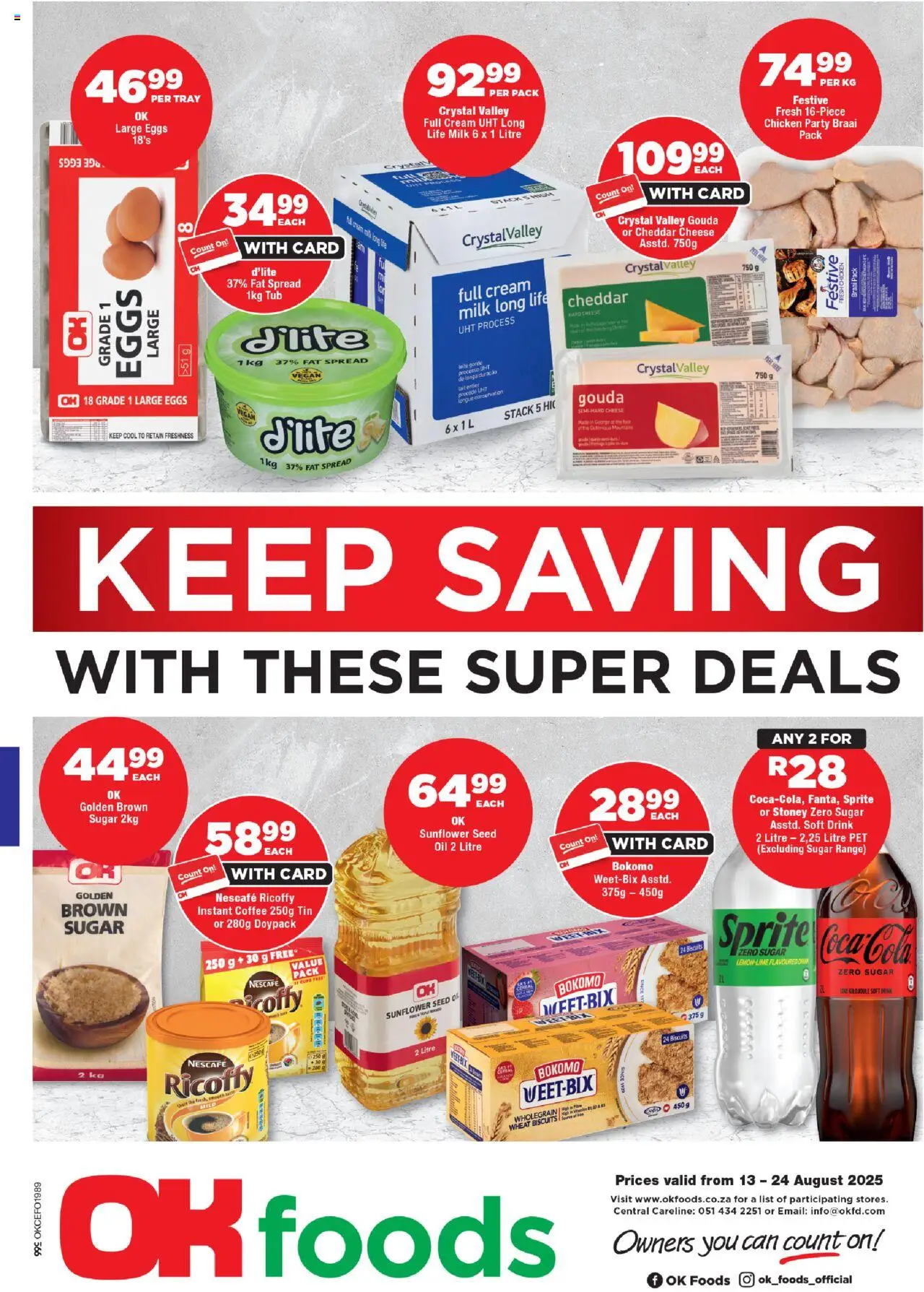 OK Foods Northen Cape - Specials from 13/08 - 24/08/2025 > Promotions