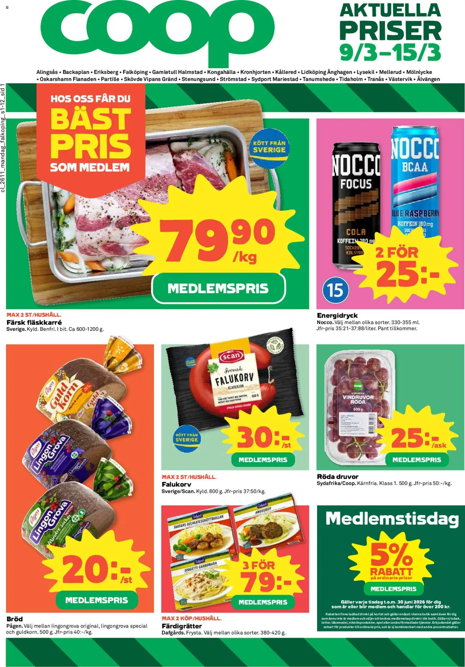 Förhandsgranska reklamblad Coop erbjudanden från butik Coop gäller från 09/03/2026