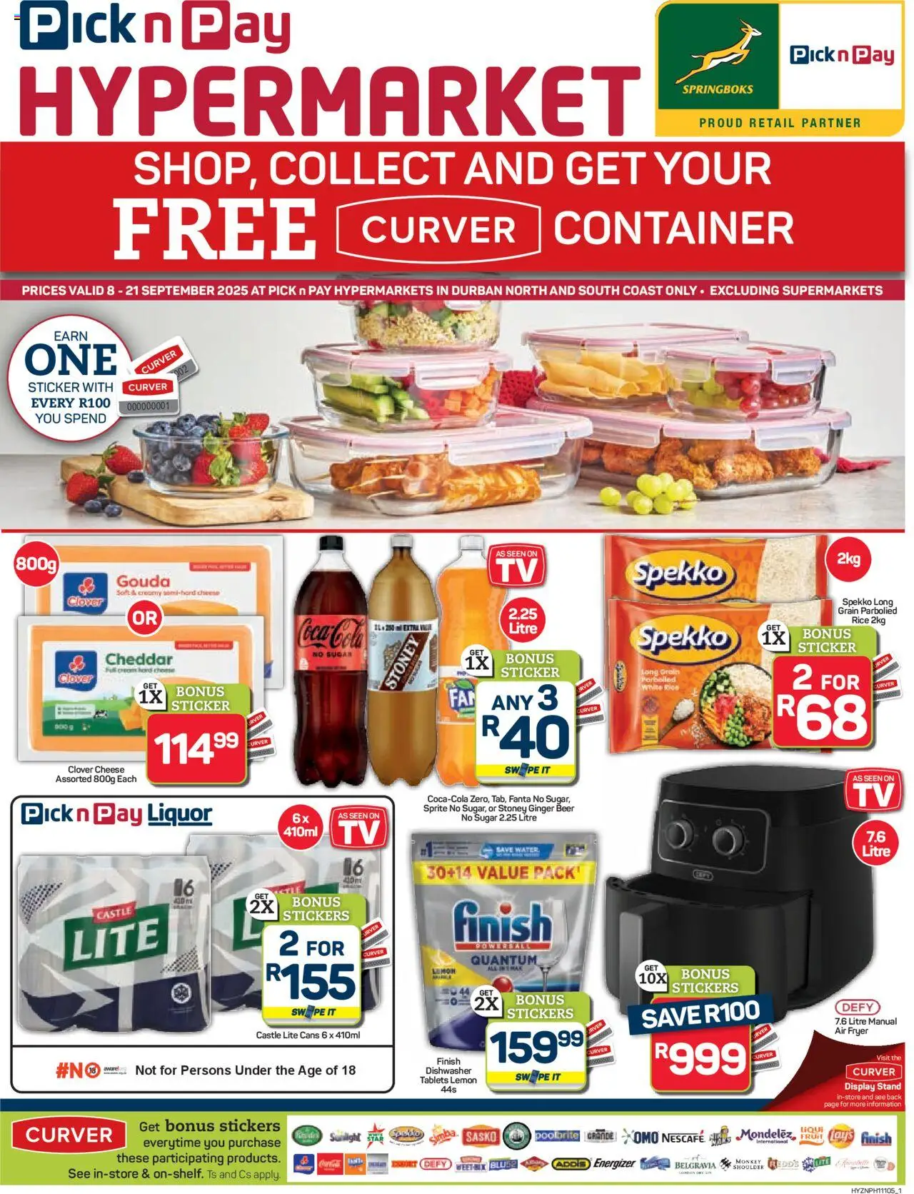 Pick n Pay KwaZulu-Natal - Hypermarket Curver Specials from 08/09 - 21/09/2025 > Promotions
