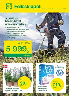 Forhåndsvis Kundeavis fra butikk Felleskjøpet gyldig fra 21/07/2025