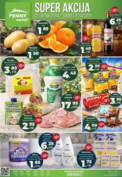 Pregled letka Penny Marketi super akcija trgovine Penny Marketi vrijedi od 09.04.2026