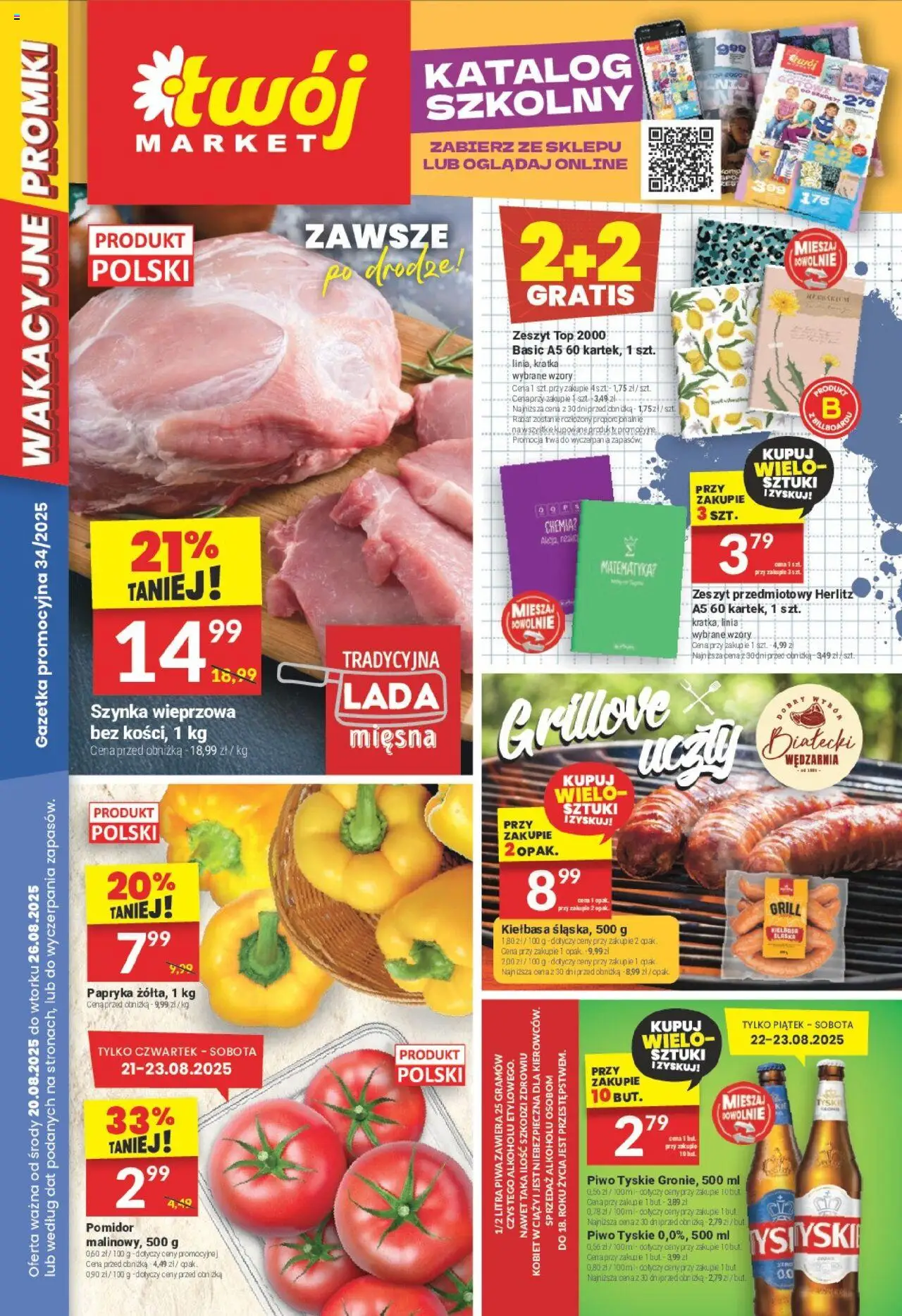 Twój Market Gazetka od 20.08.2025 - Nowa Gazetka - Numer strony 1