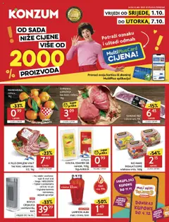 Pregled letka Katalog trgovine Konzum vrijedi od 01.10.2025
