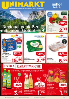 Vorschau der Angebote: Unimarkt Steiermark gültig ab 10.09.2025