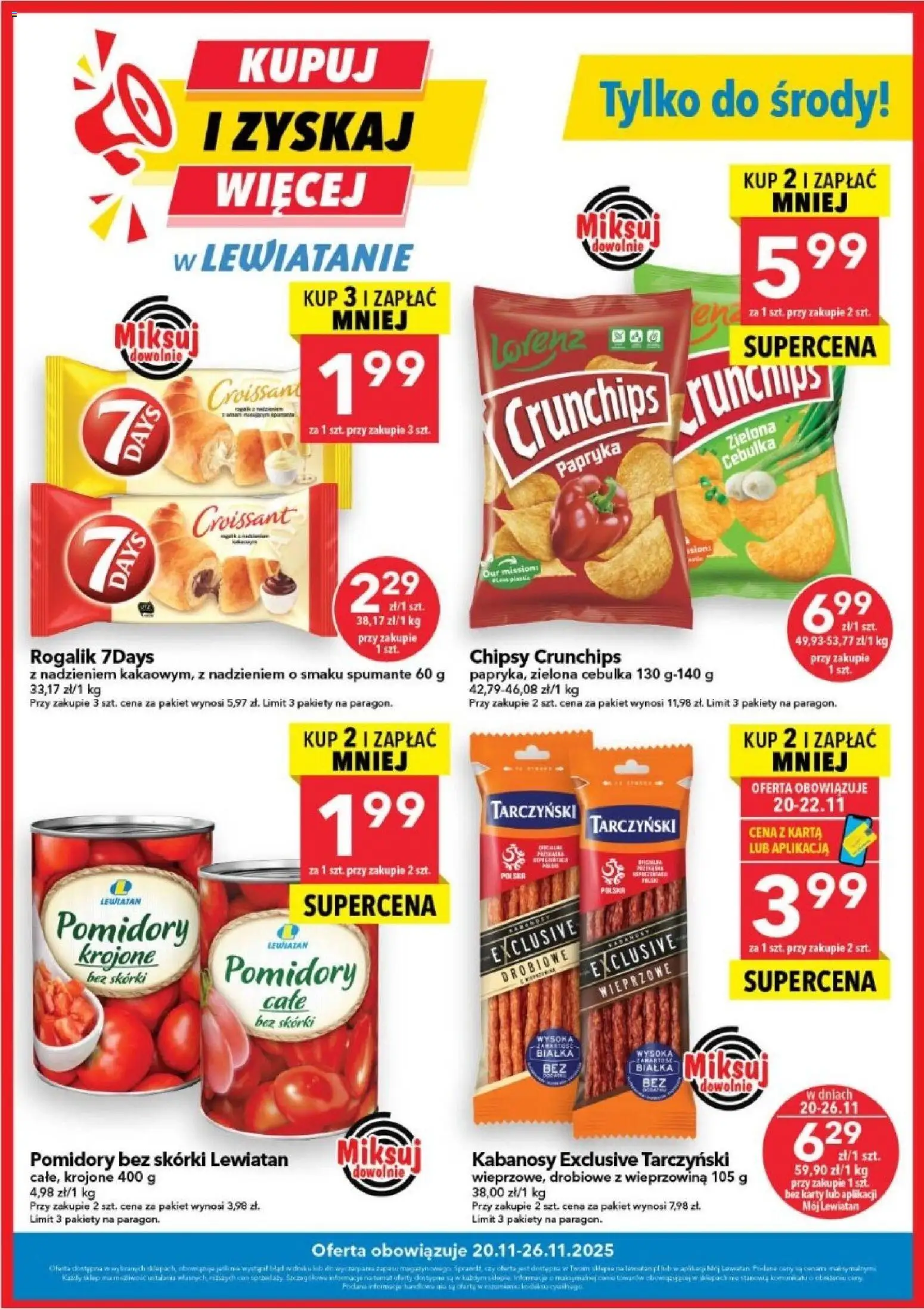 Pogląd gazetki "Kupuj i zyskaj więcej" ze sklepu Lewiatan ważnej od 20.11.2025