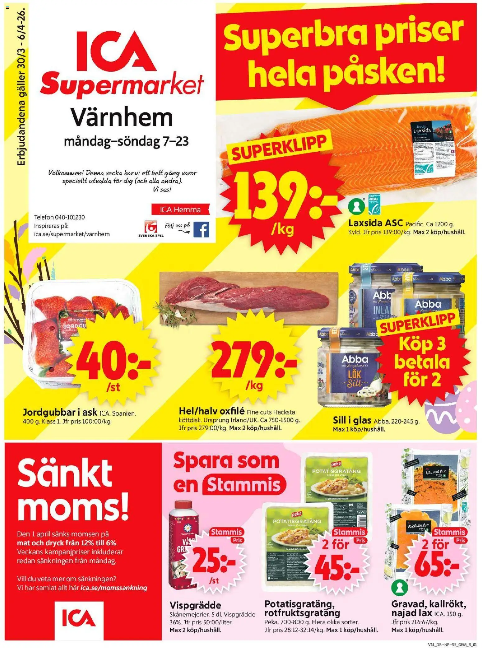 Förhandsgranska reklamblad Malmö från butik ICA Supermarket gäller från 30/03/2026