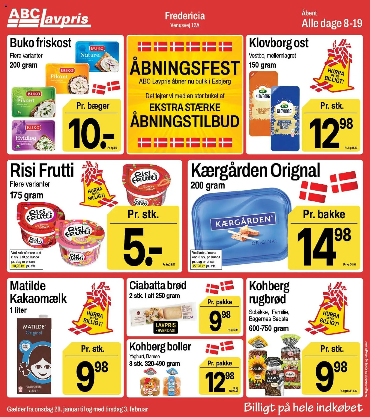 Eksempel på tilbudsavis Fredericia fra butik Abc Lavpris gyldig fra 28/01/2026