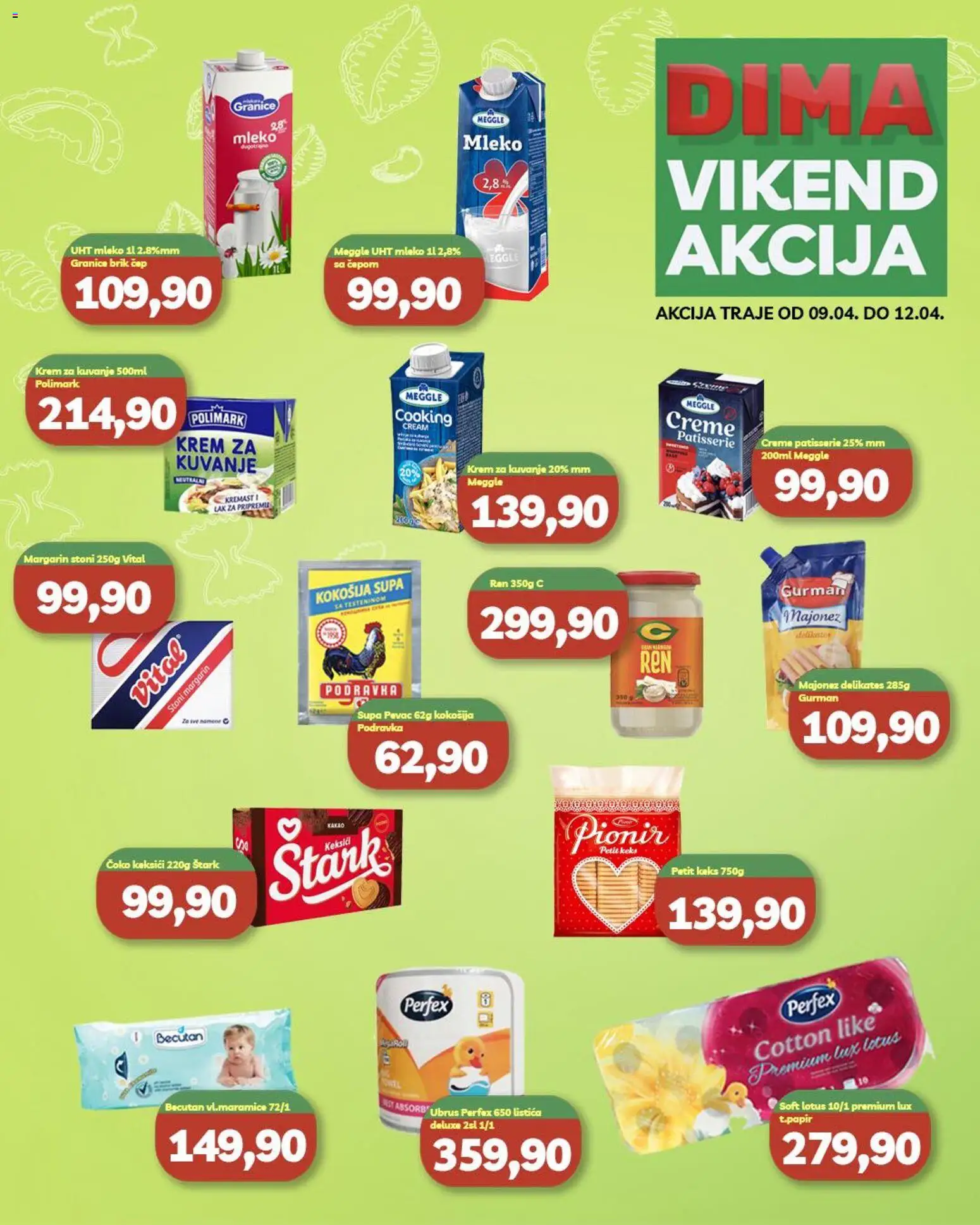 Pregled VP Dima kataloga - važi od 09.04.2026