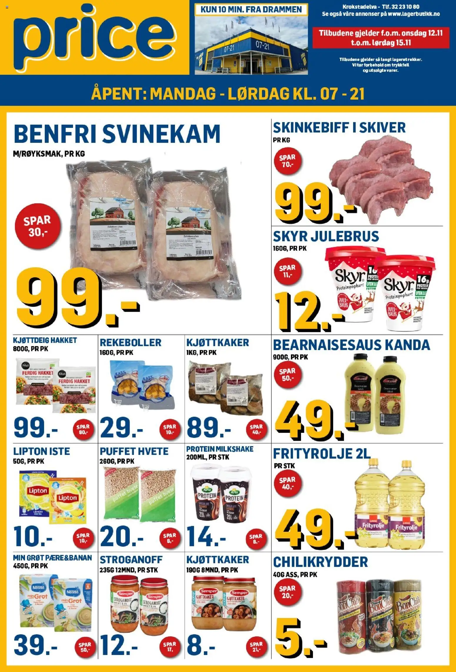 Forhåndsvis Kundeavis fra butikk Price Lagerbutikk gyldig fra 11/11/2025