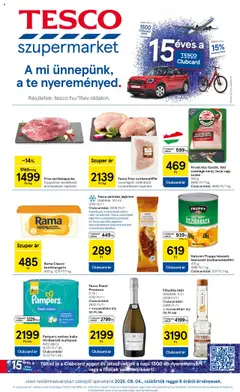 Tesco - Szupermarket akciós újság megtekintése, amely érvényes 2025.09.04.-től