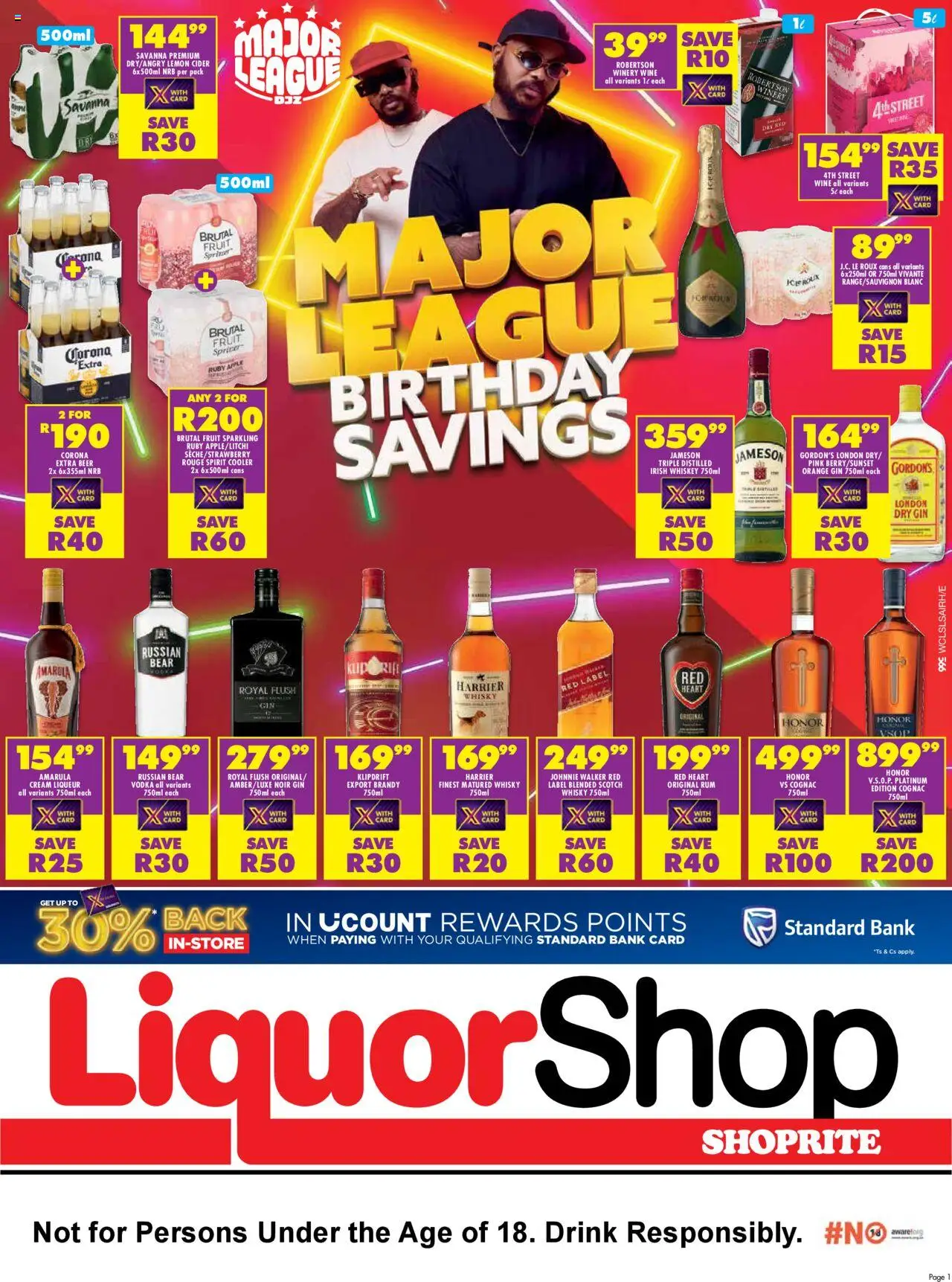 Shoprite Western Cape - LiquorShop Major Deals 24/07 - 10/08/2025 >> Catalogue