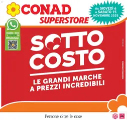 Anteprima dell'opuscolo Sottocosto dal negozio Conad valido da 05/11/2025