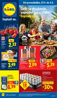 Pregled letka Lidl Katalog trgovine Lidl vrijedi od 27.04.2026