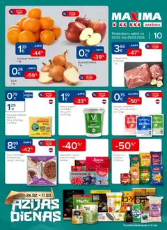 Skatīt Maxima akciju bukletu, derīgs no 03.03.2026.