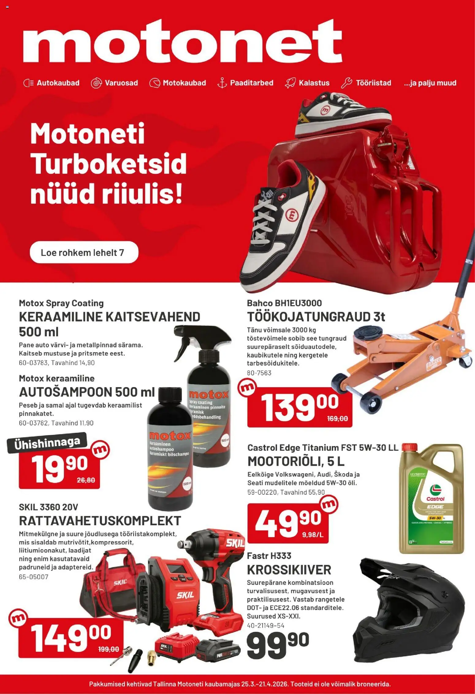 Kaupan Motonet Motonet tarjoukset esikatselu, voimassa 25/03/2026