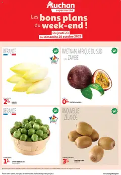 Prévisualisation de Les bons plans du week-end dans votre super ! du magasin Auchan formulaire valide 23/10/2025