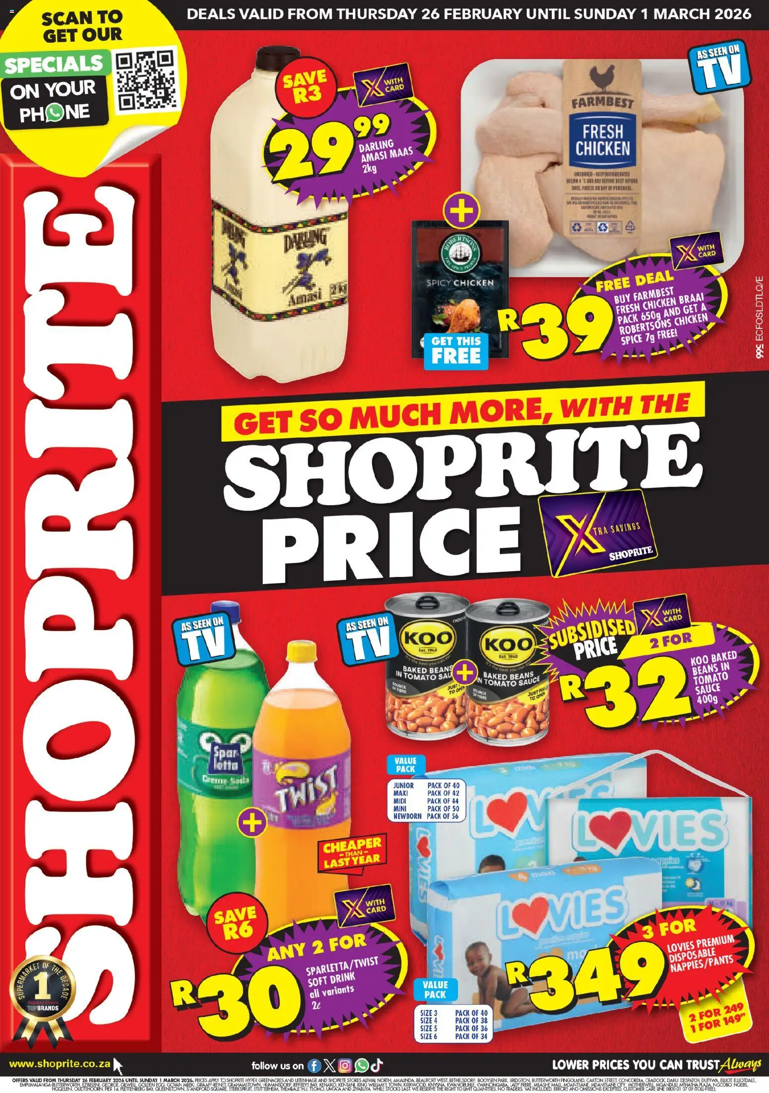 Preview of Shoprite flyer valid from 26/02/2026