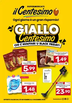 Anteprima dell'opuscolo Black Friday dal negozio Il Centesimo valido da 25/11/2025