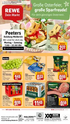 Vorschau von dem Prospekt des Geschäftes Rewe, gültig ab dem 23.03.2026