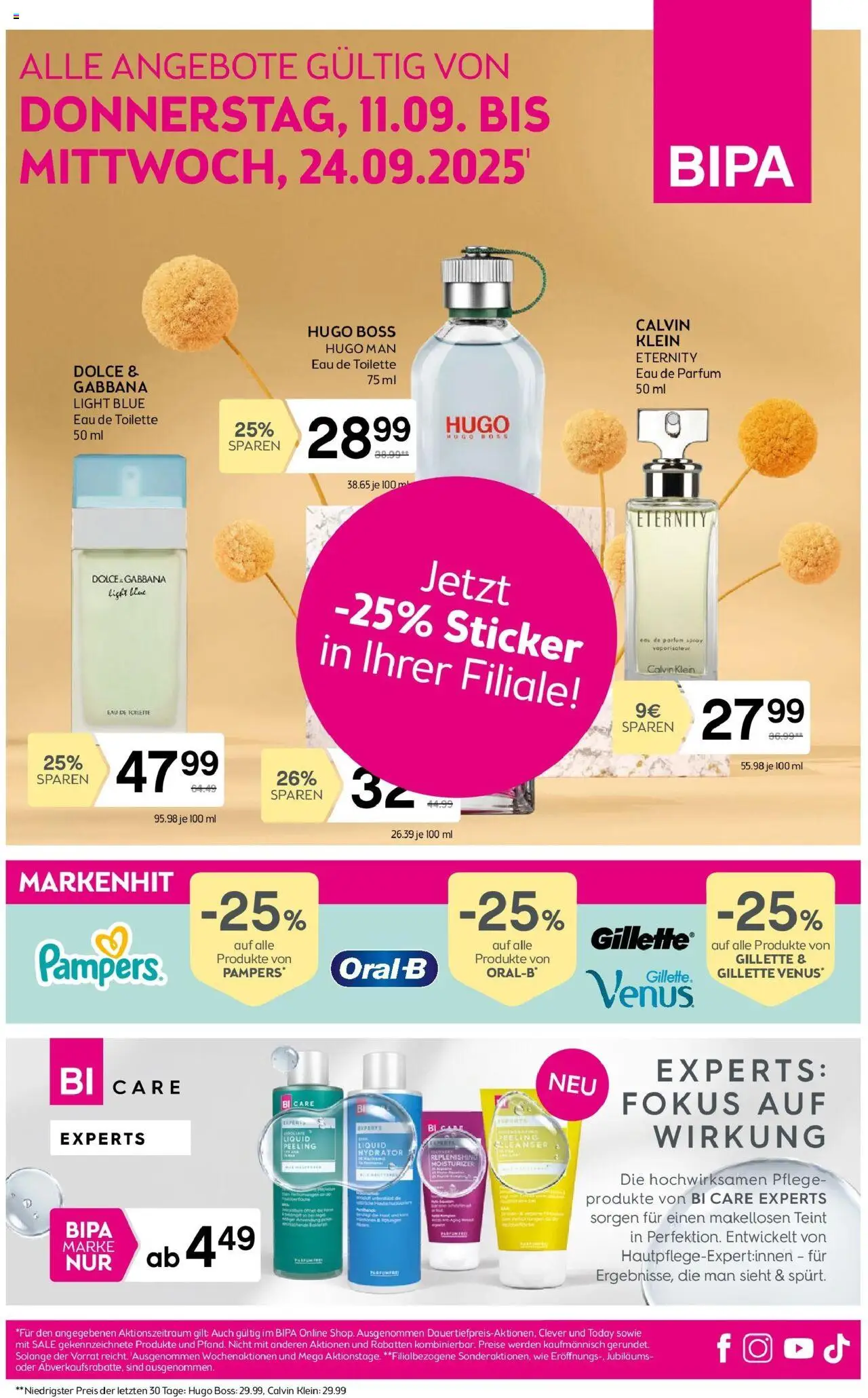  Bipa Flugblatt ab 11.09.2025 - Prospekt, aktionen, angebote - Seite 1