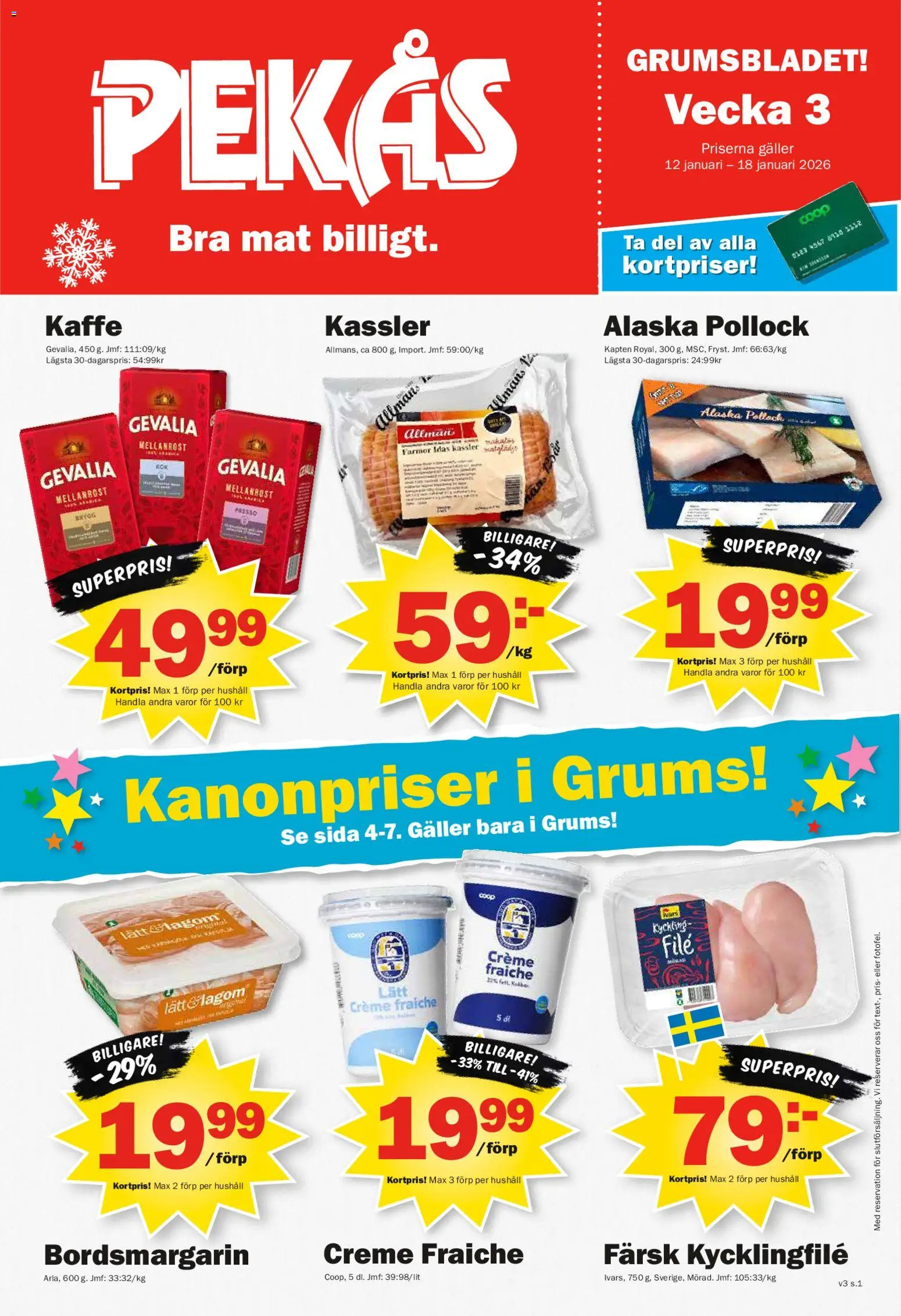 Förhandsgranska reklamblad Aktuella reklamblad Pekås - grums edition från butik Pekås gäller från 12/01/2026