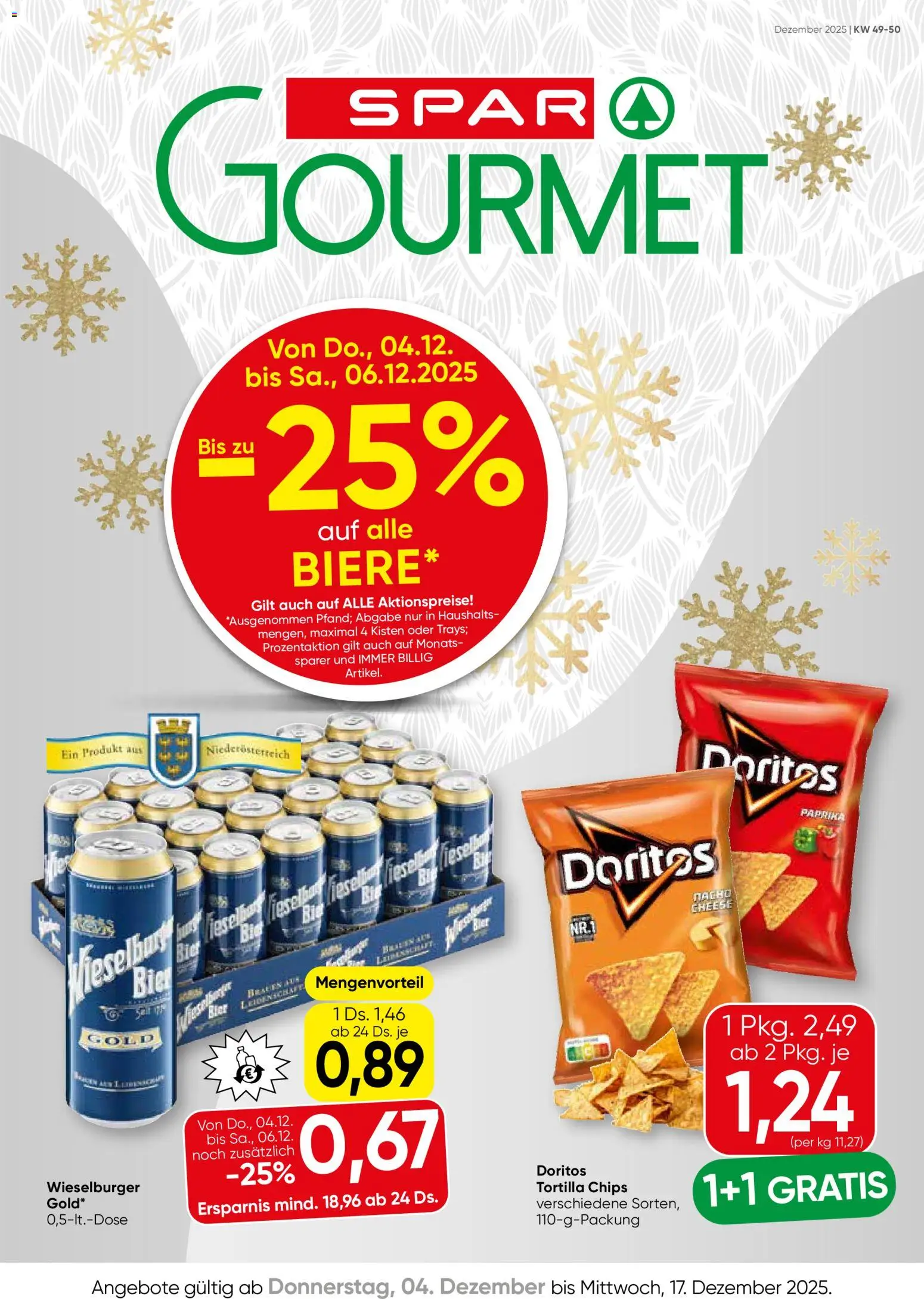 Vorschau der Angebote: SPAR Gourmet Niederösterreich gültig ab 04.12.2025