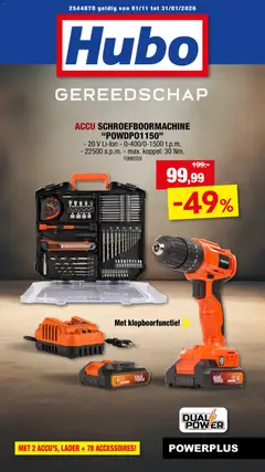 Prévisualisation de Folder du magasin Hubo formulaire valide 01/11/2025