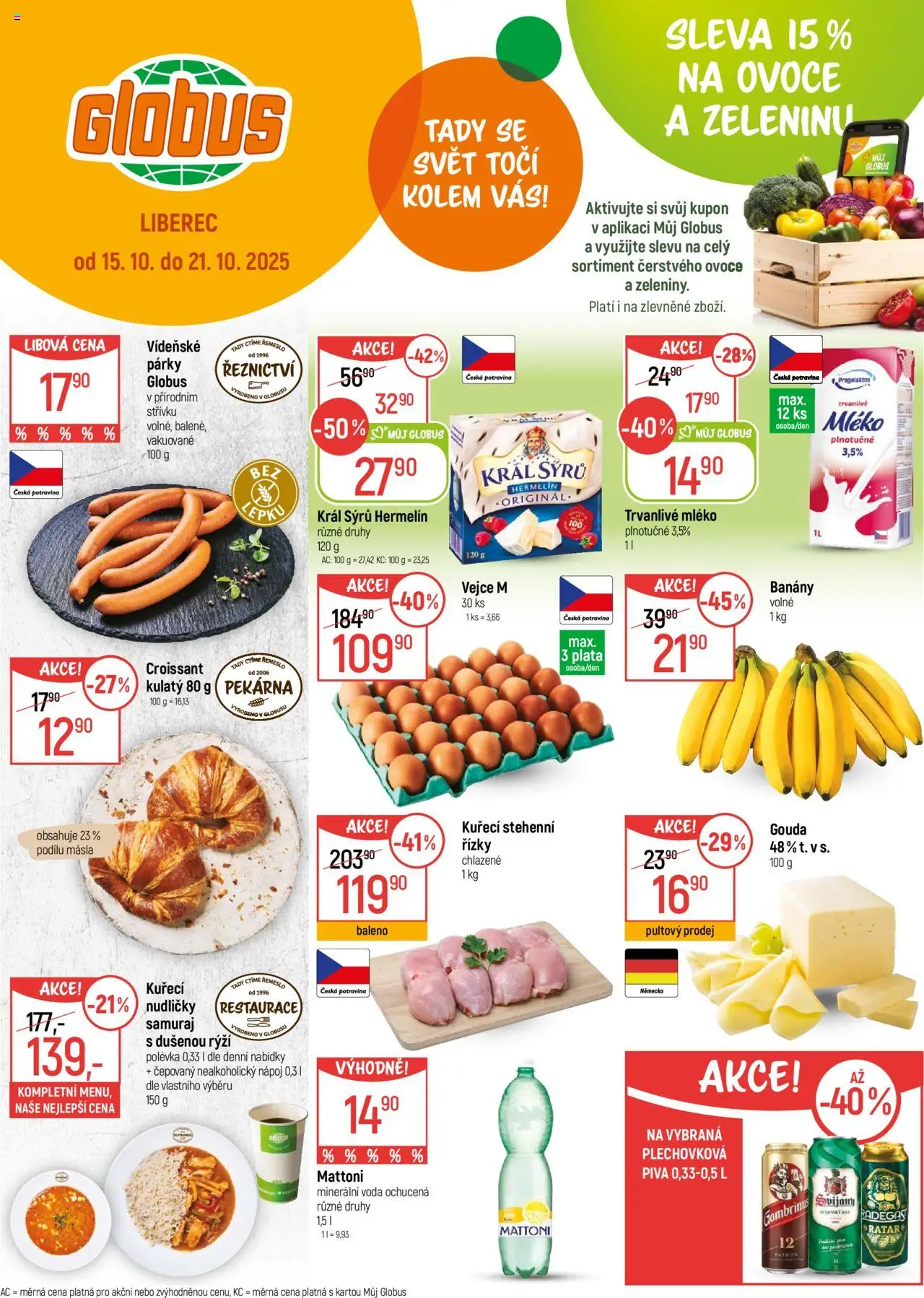  Globus leták od 15.10.2025 >> Akční nabídka "Liberec"