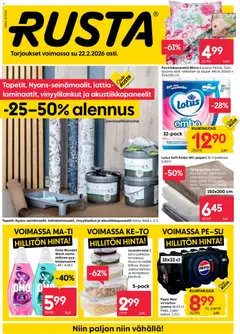 Kaupan Rusta Tarjoukset esikatselu, voimassa 16/02/2026