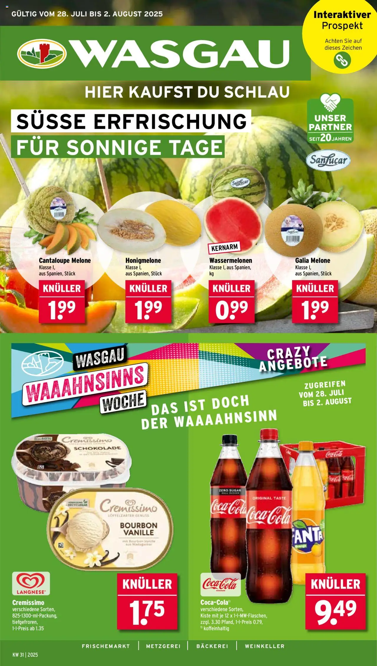 Wasgau Prospekt (vom 28.07.2025 - 02.08.2025)