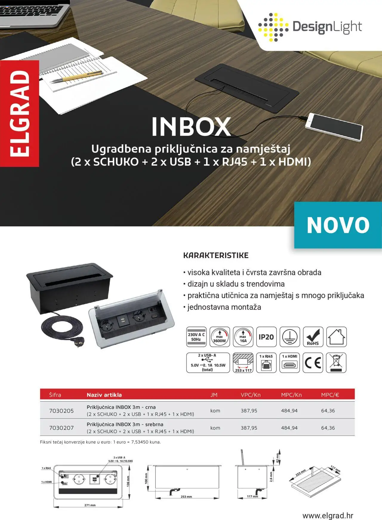 Elgrad aktualni Inbox letak vrijedi od 06.10.2025 - tjedna akcija broj stranice 1 - USB, Utičnica