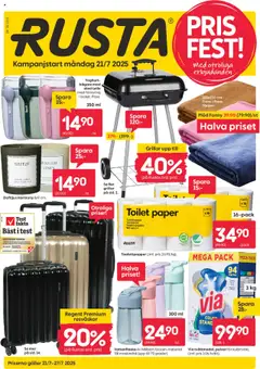 Förhandsgranska reklamblad Aktuella reklamblad Rusta från butik Rusta gäller från 21/07/2025