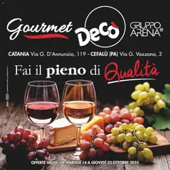Anteprima dell'opuscolo Volantino Gourmet - Sicilia dal negozio Decò valido da 14/10/2025