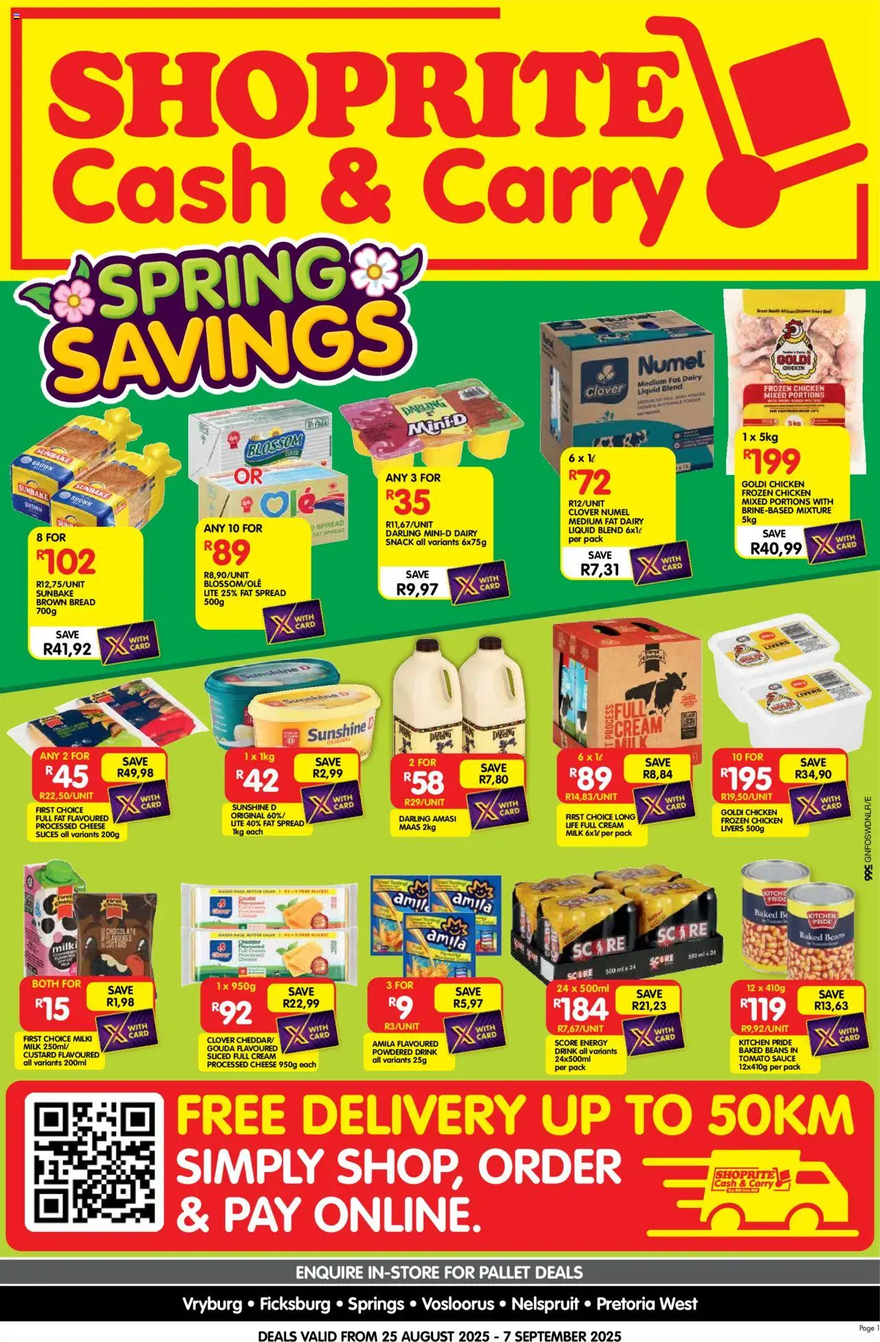 Shoprite Gauteng - Cash & Carry Month End Deals Selected Stores 25/08 - 07/09/2025 >> Catalogue