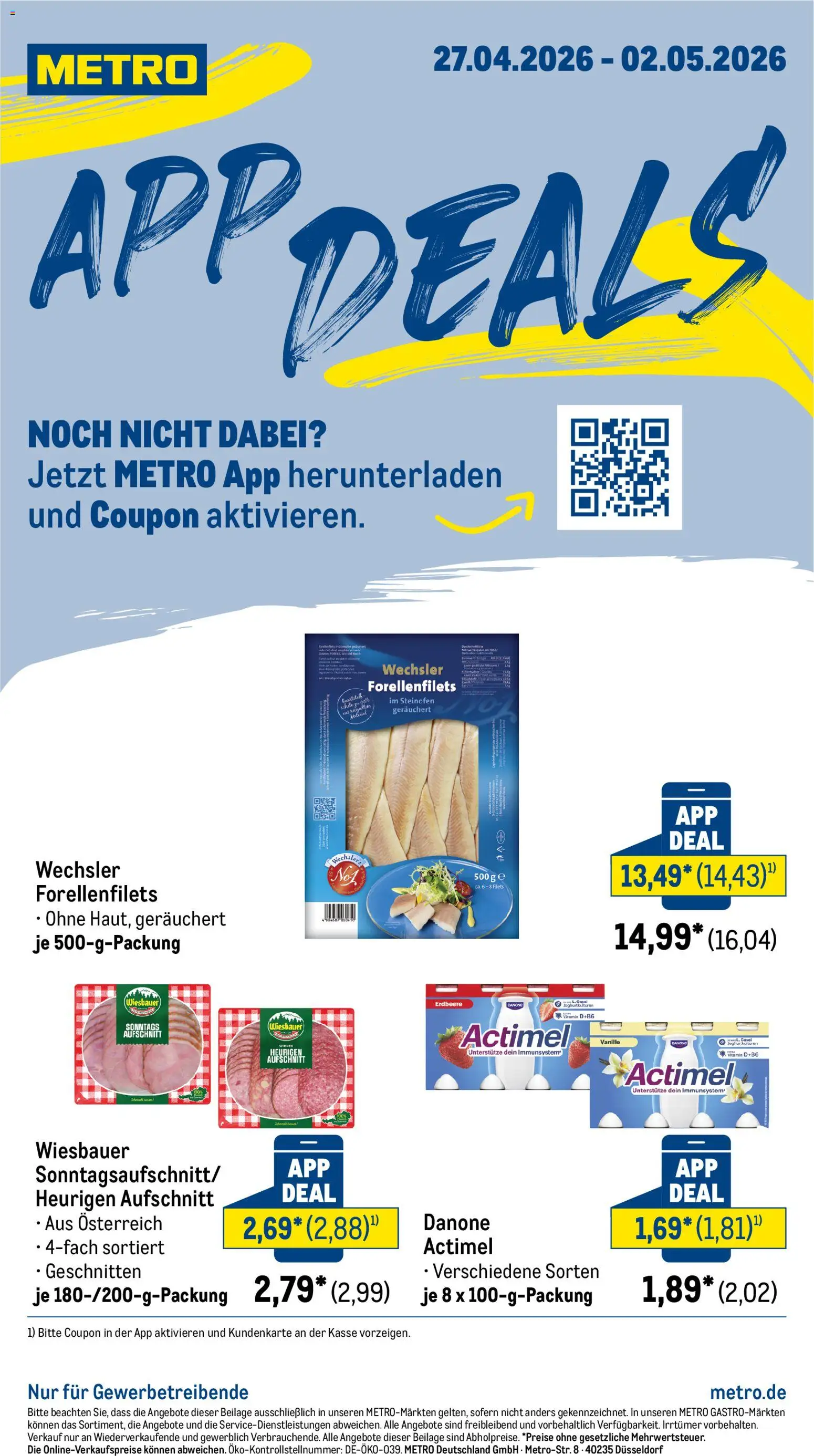Vorschau von dem Prospekt des Geschäftes Metro, gültig ab dem 27.04.2026