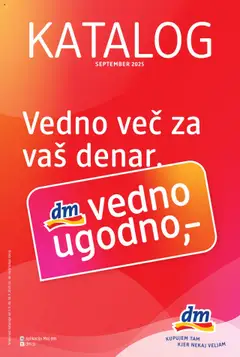 Predogled kataloga iz trgovine DM Drogerie Markt veljaven od 01.09.2025