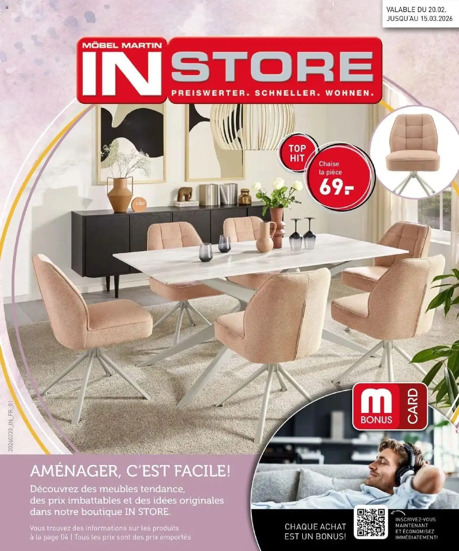 Prévisualisation de Amenagér, c'est facile! du magasin Möbel Martin formulaire valide 27/02/2026 - Store, Chaise