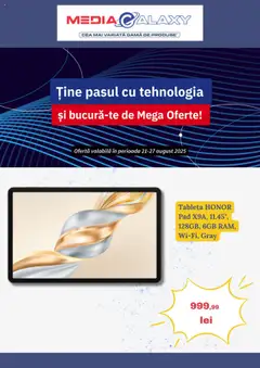 Previzualizarea de cataloage: Media Galaxy Catalog nou valabil de la 21.08.2025