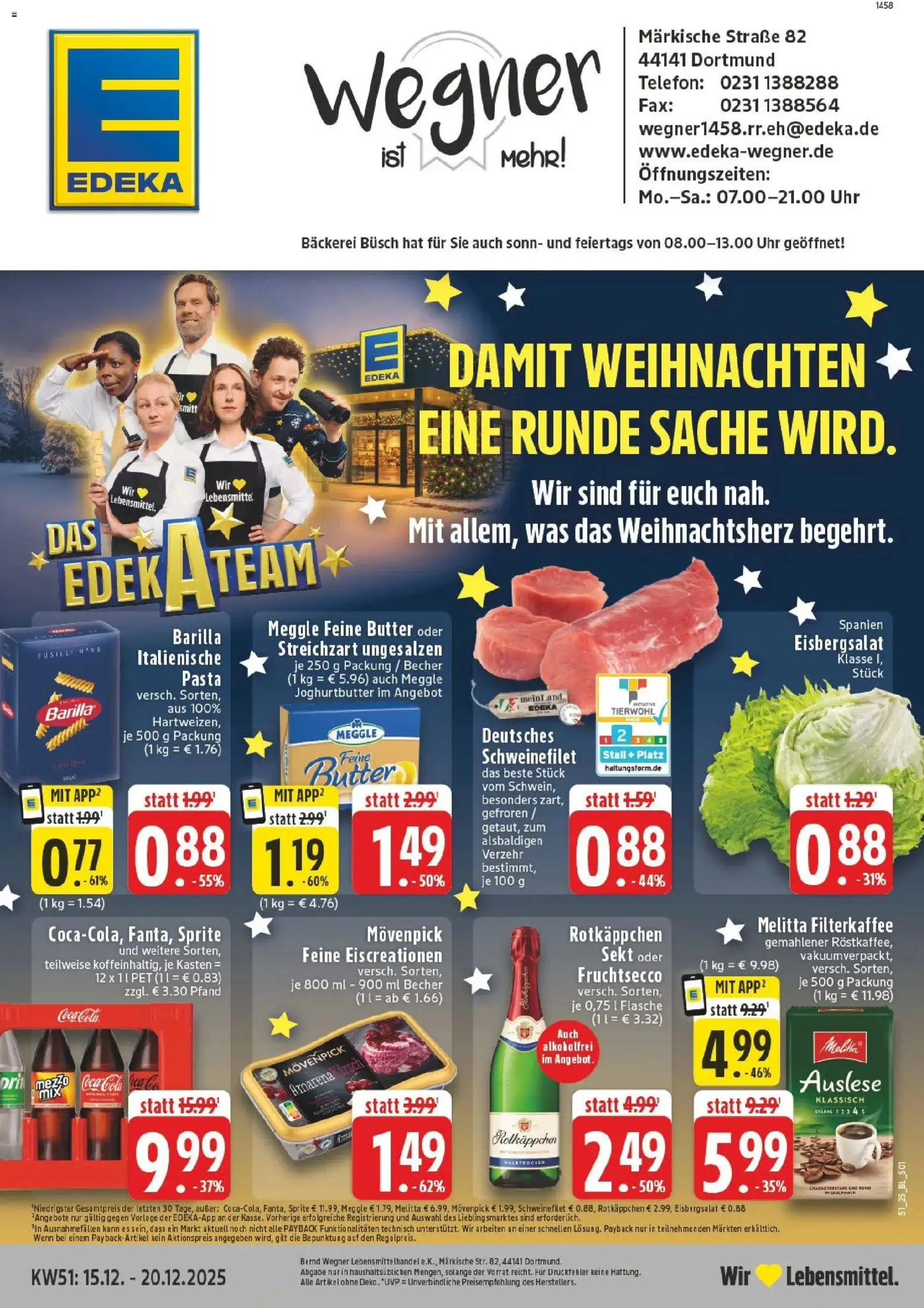 Vorschau von dem Prospekt des Geschäftes Edeka, gültig ab dem 15.12.2025