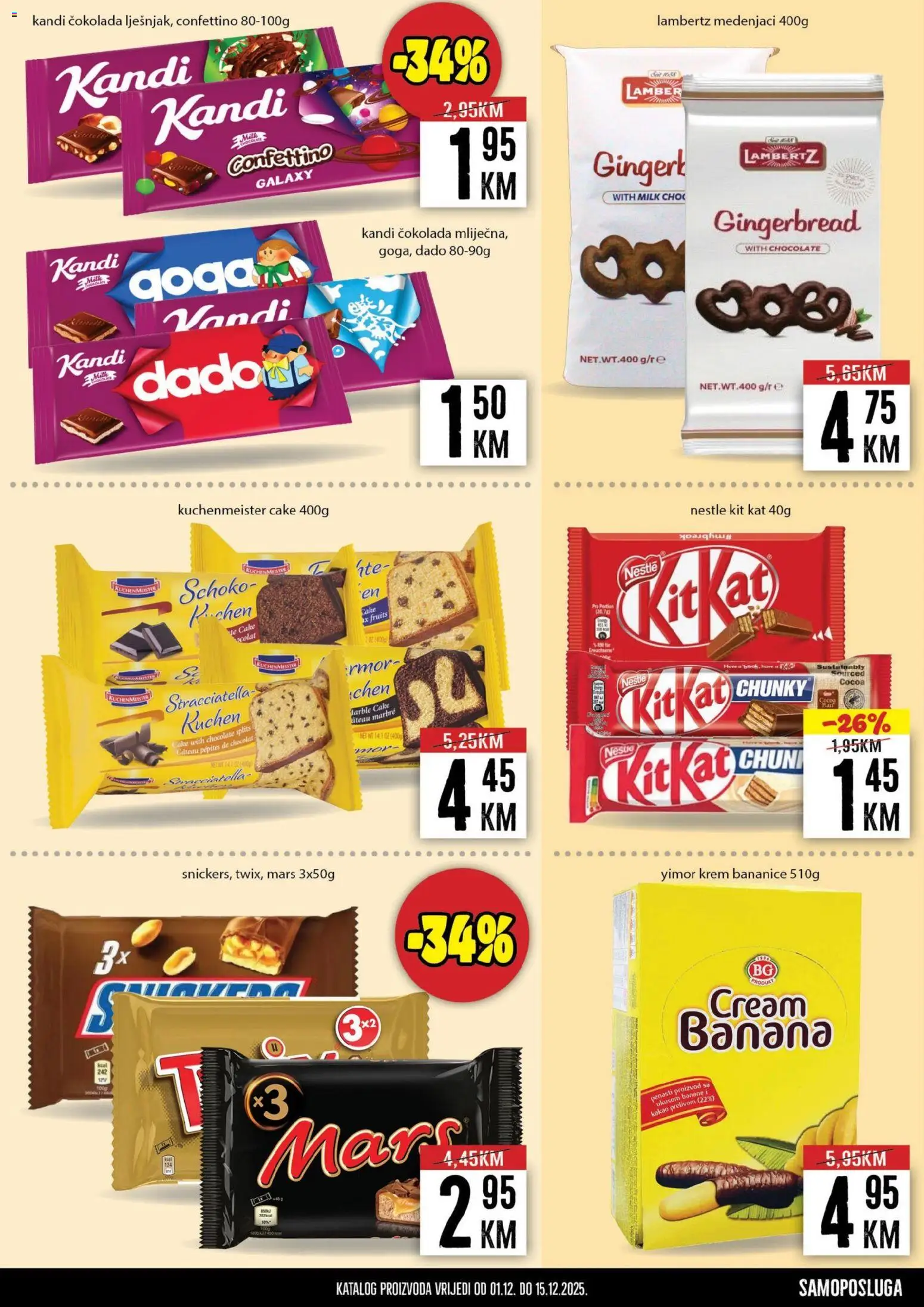 Pregled letka Katalog trgovine Prodex vrijedi od 2025.12.01