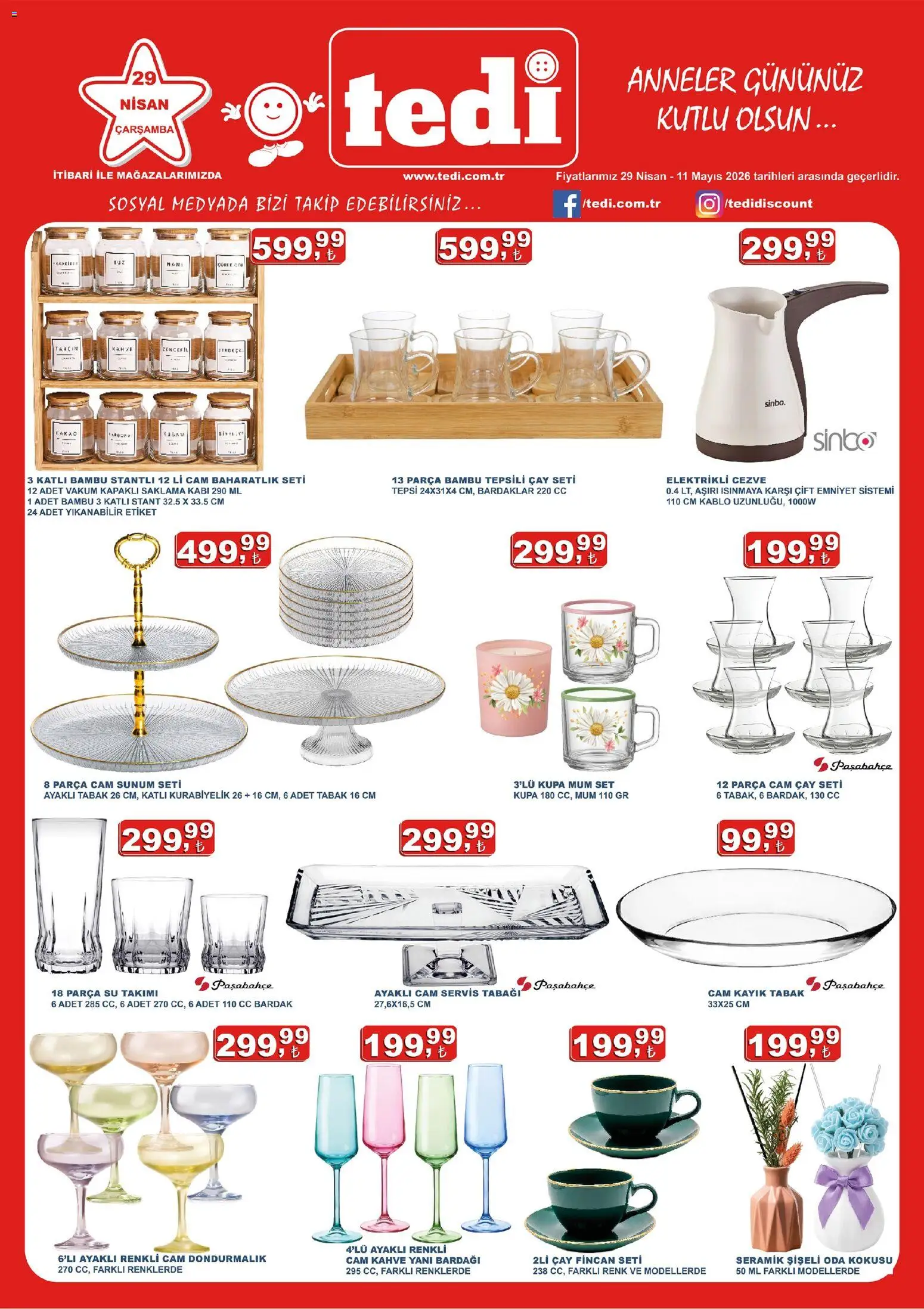 Tedi Tedi Katalog 29.04.2026 - Broşürünün önizlemesi