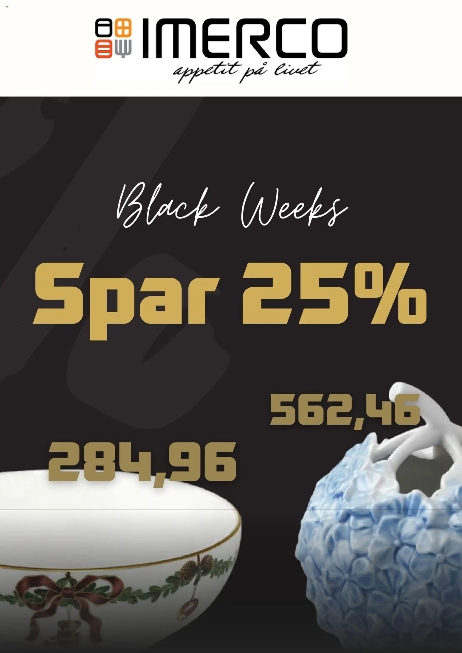 Eksempel på tilbudsavis Black Friday fra butik Imerco gyldig fra 04/11/2025