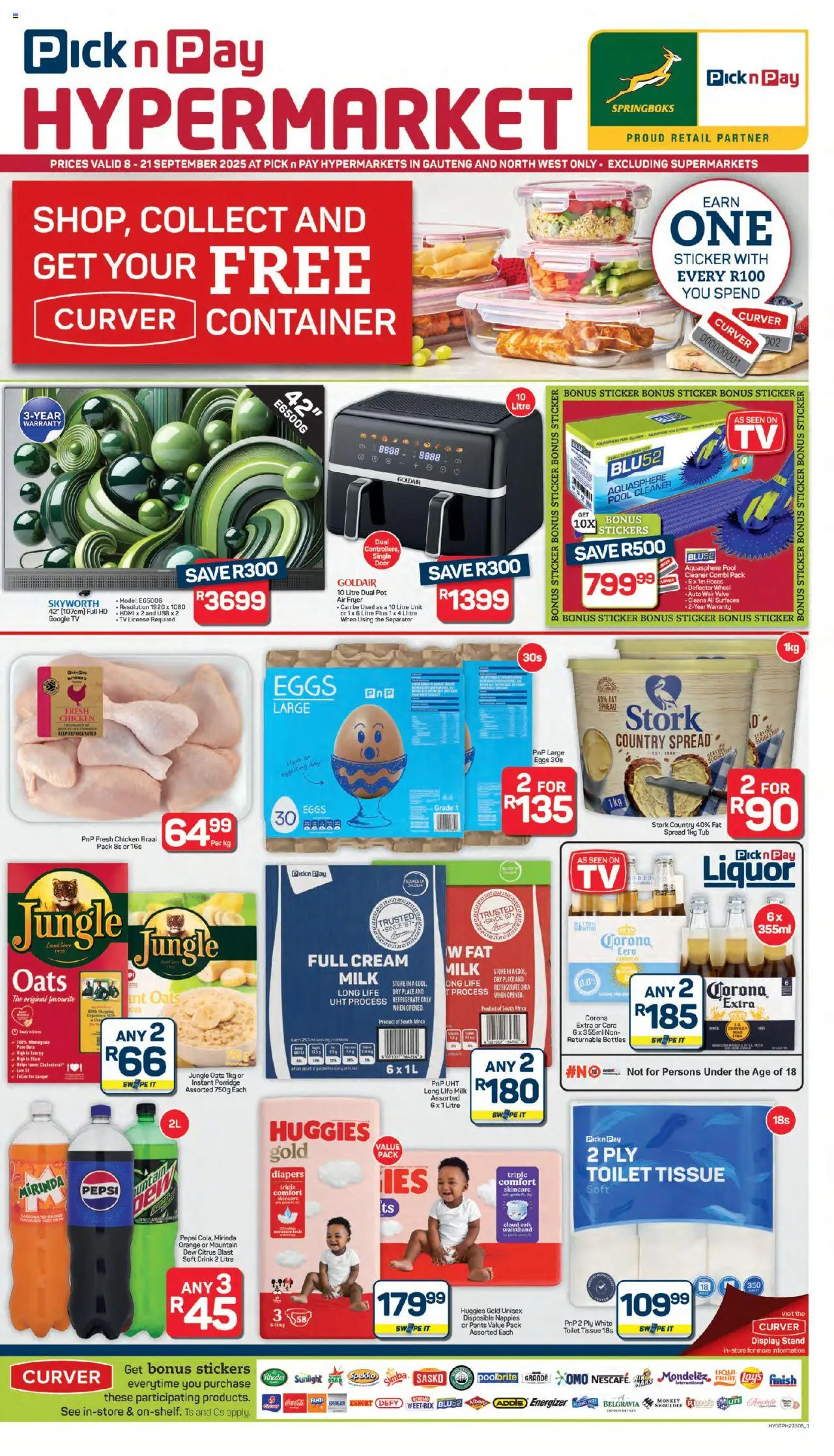 Pick n Pay Inland provinces - Hypermarket Specials from 08/09 - 21/09/2025 > Promotions