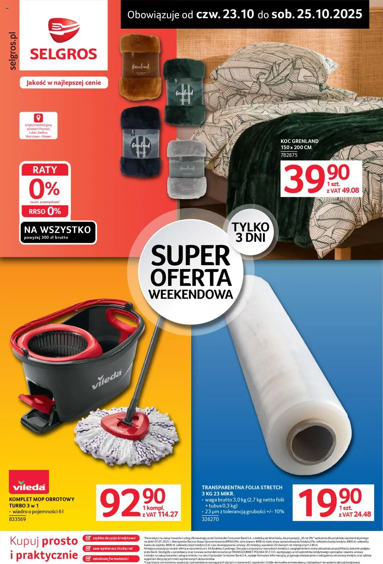 Selgros cash&carry Oferta weekendowa od 23.10.2025 - Nowa Gazetka - Numer strony 1