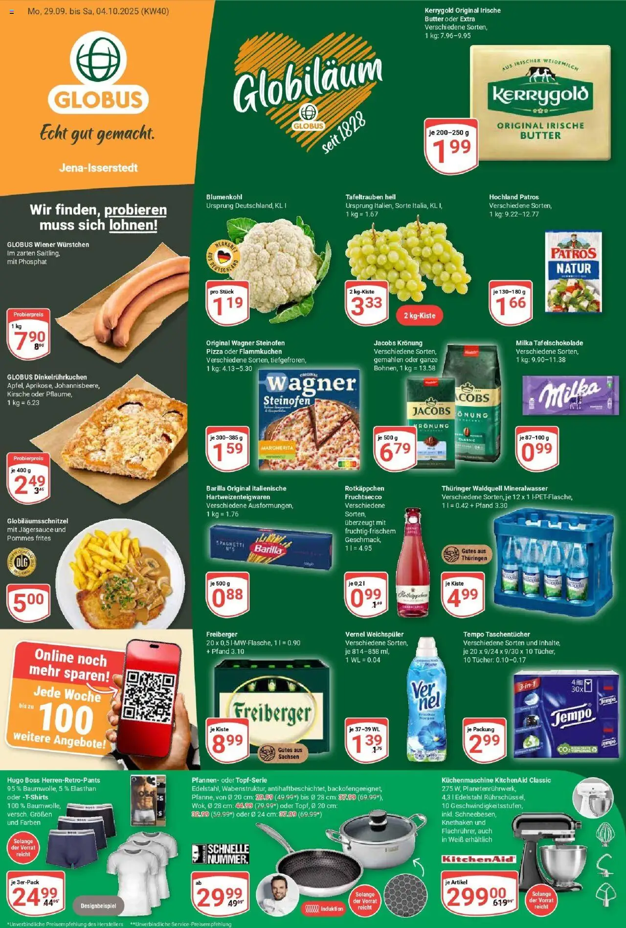 Globus Prospekt ab Montag 28.09.2025 > Prospekt Isserstedt	