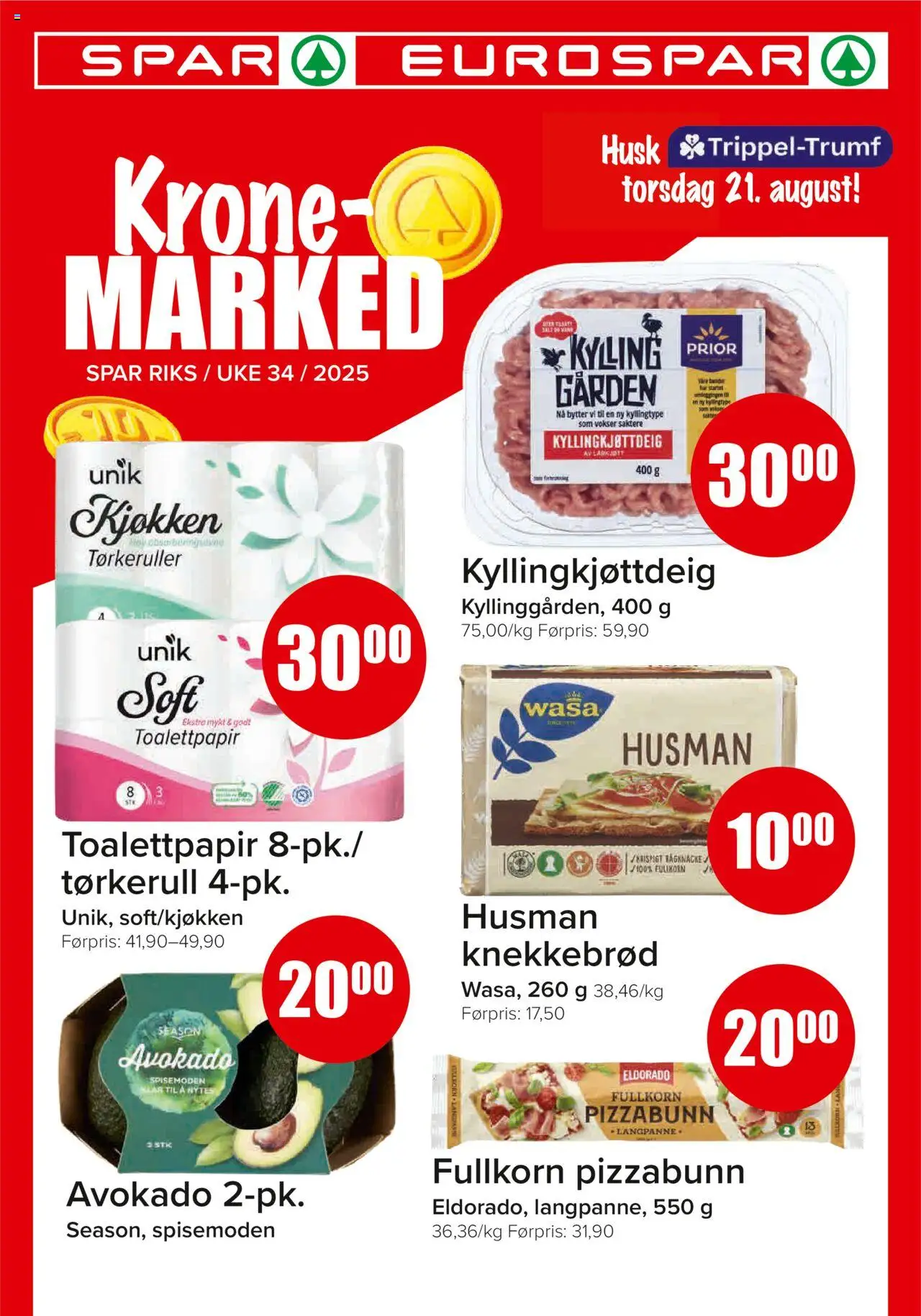 Kundeavis Spar gyldig fra 18/08/2025 - Sidenummer 1