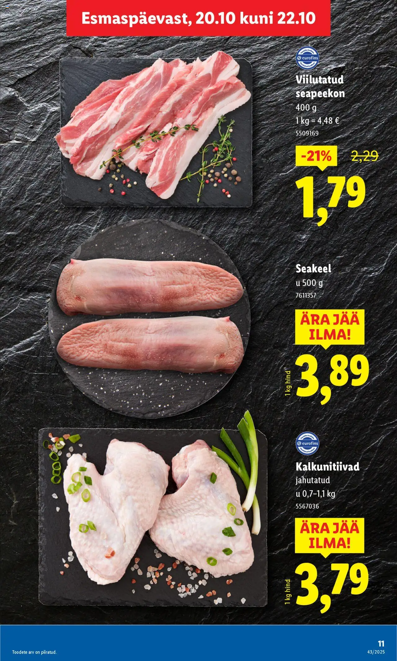 Lidl kliendilehe eelvaade alates 2025.10.20
