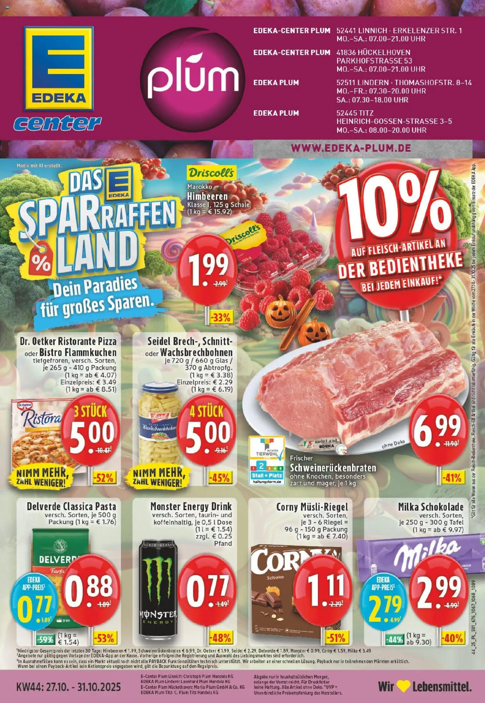 Vorschau von dem Prospekt des Geschäftes Edeka, gültig ab dem 26.10.2025